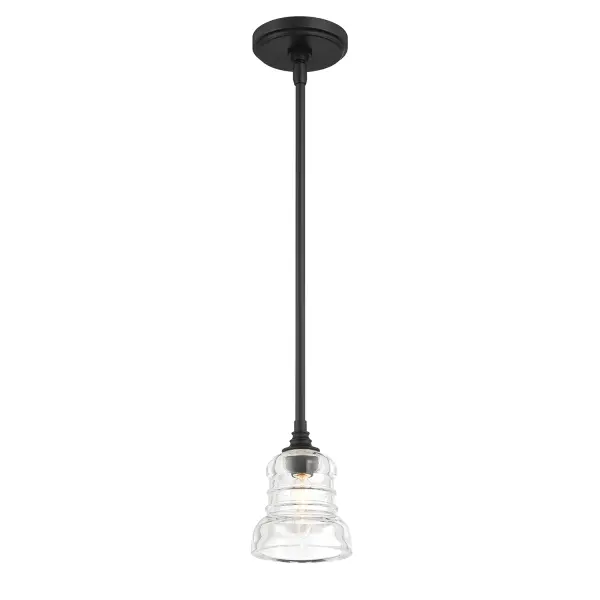 Gregory 5" Ribbed Glass Mini Pendant - Image 10