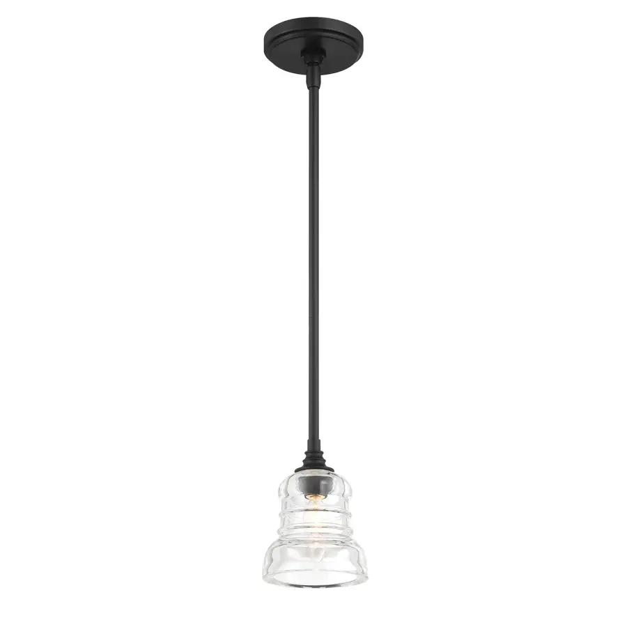 Gregory 5" Ribbed Glass Mini Pendant - Image 10
