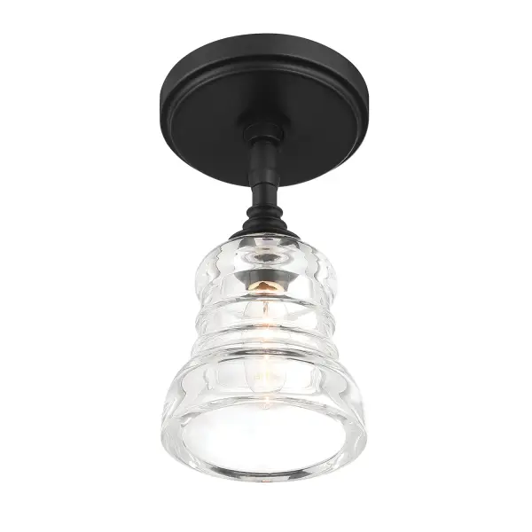 Gregory 5" Semi Flush Mount in Aged Brass - Image 13