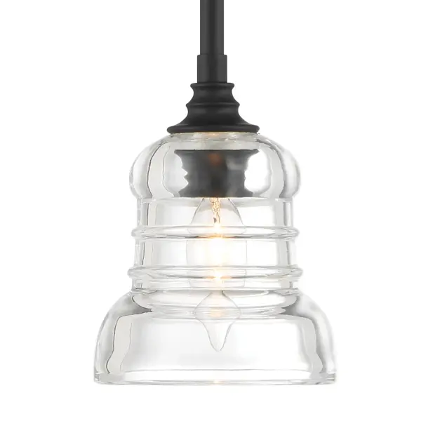 Gregory 5" Semi Flush Mount in Aged Brass - Image 14