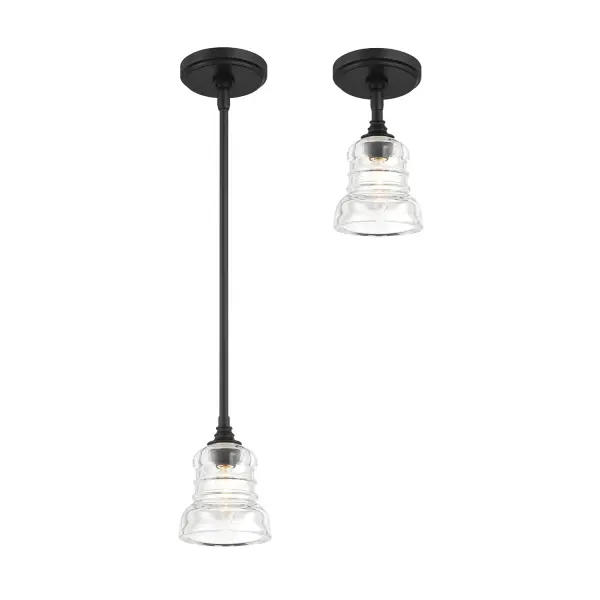 Gregory 5" Semi Flush Mount in Aged Brass - Image 15
