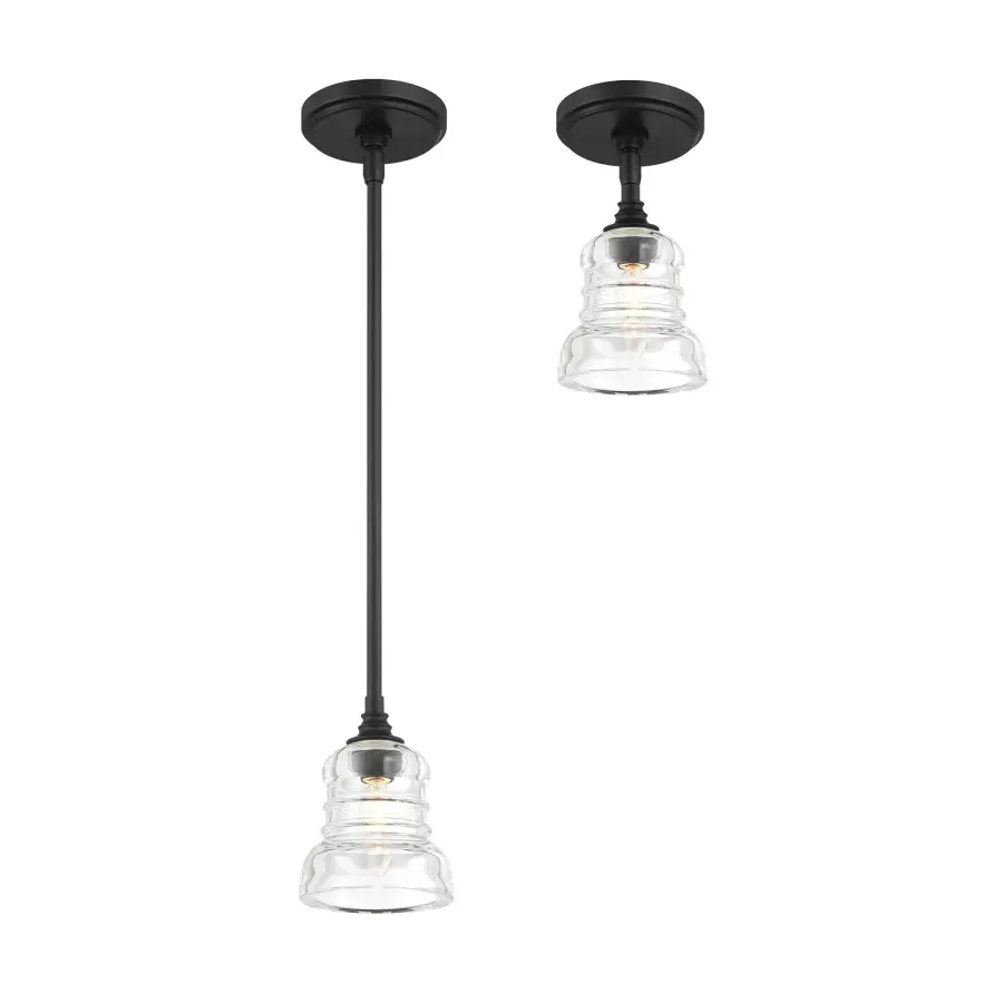 Gregory 5" Semi Flush Mount in Aged Brass - Image 15