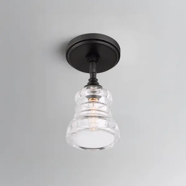 Gregory 5" Semi Flush Mount in Aged Brass - Image 16