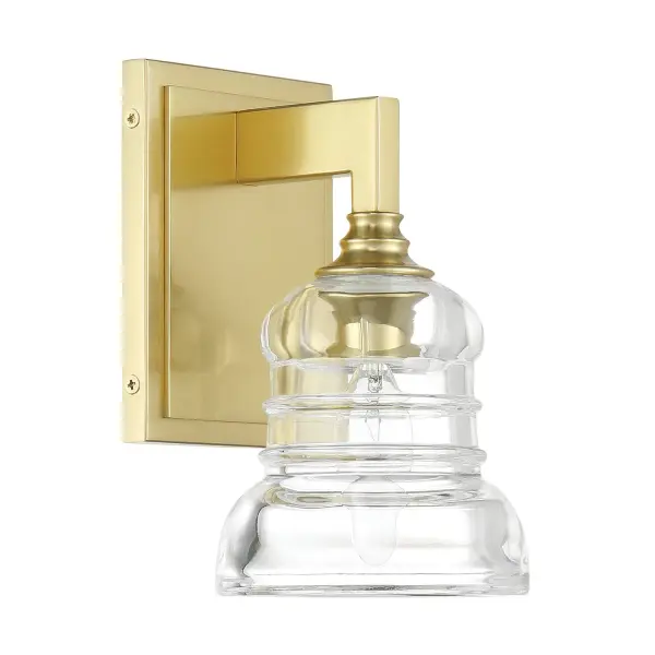 Gregory 5" Ribbed Glass Sconce - Image 2