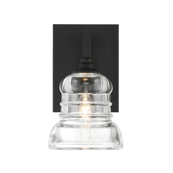 Gregory 5" Ribbed Glass Sconce - Image 11