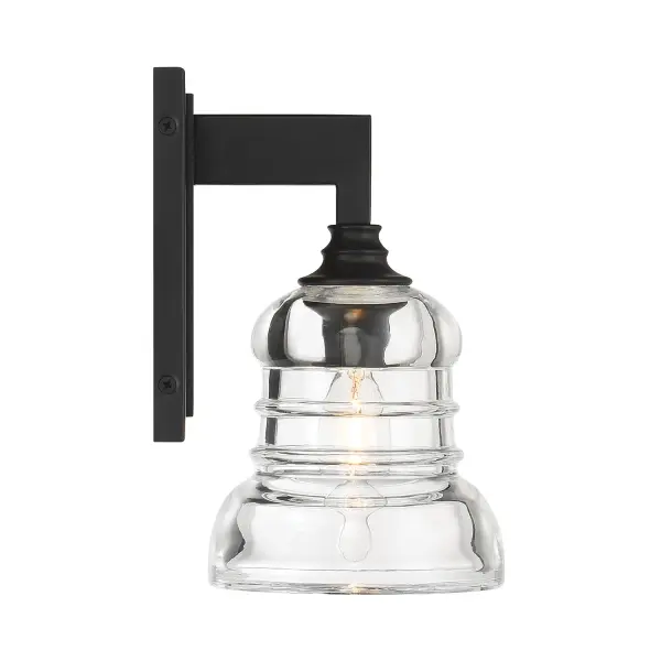 Gregory 5" Ribbed Glass Sconce - Image 12