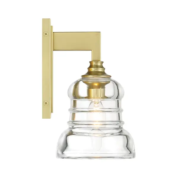 Gregory 5" Ribbed Glass Sconce - Image 3