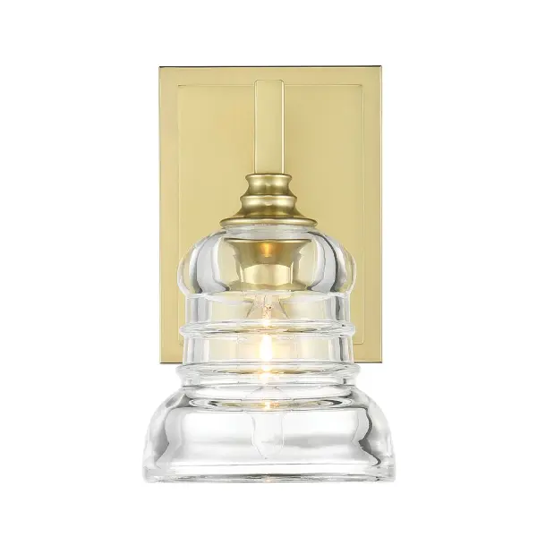 Gregory 5" Ribbed Glass Sconce - Image 4