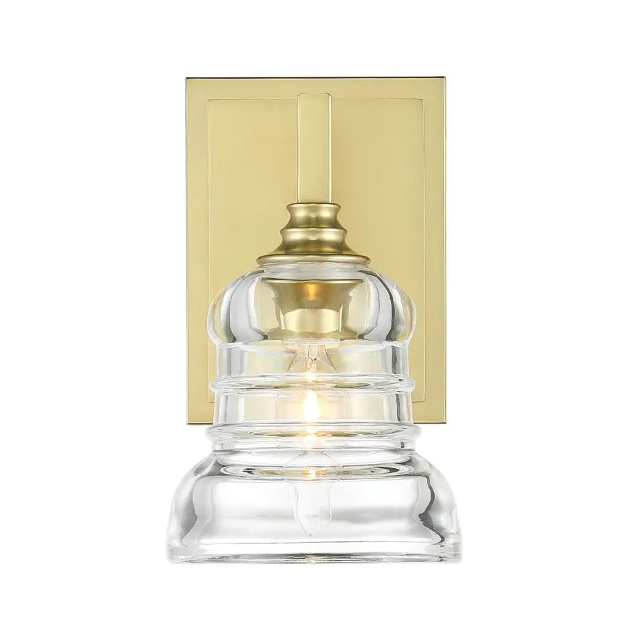 Gregory 5" Ribbed Glass Sconce - Image 4