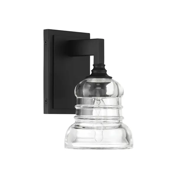 Gregory 5" Ribbed Glass Sconce - Image 10