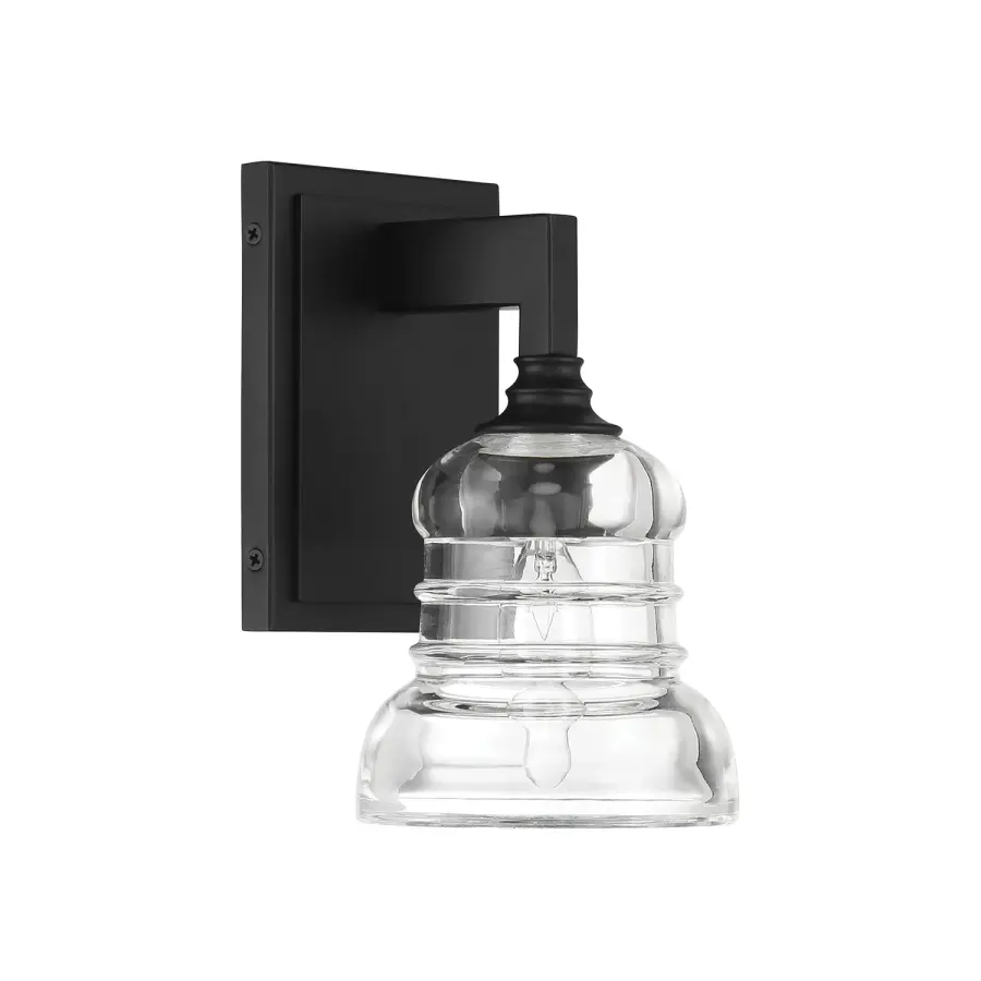 Gregory 5" Ribbed Glass Sconce - Image 10