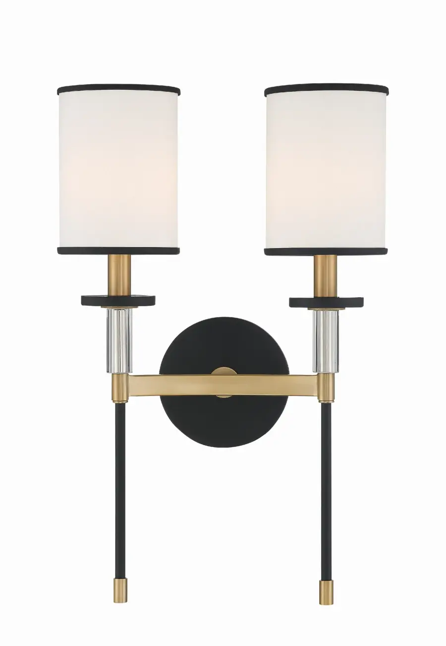 Hatfield 12" Sconce in Polished Nickel - Image 1