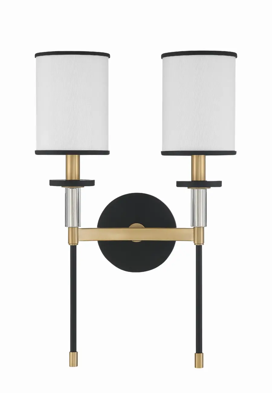 Hatfield 12" Sconce in Polished Nickel - Image 2