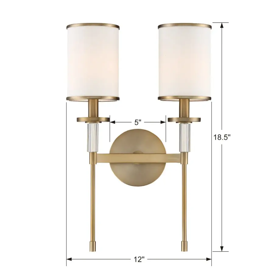 Hatfield 12" Sconce in Polished Nickel - Image 20