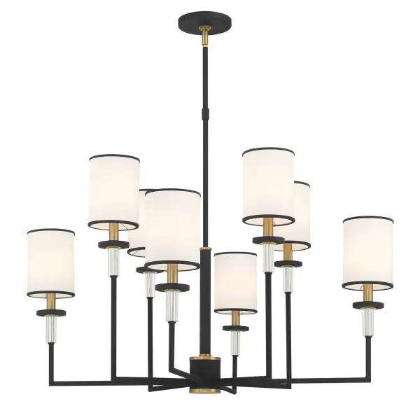 Hatfield 33.25" Chandelier in Polished Nickel - Image 1