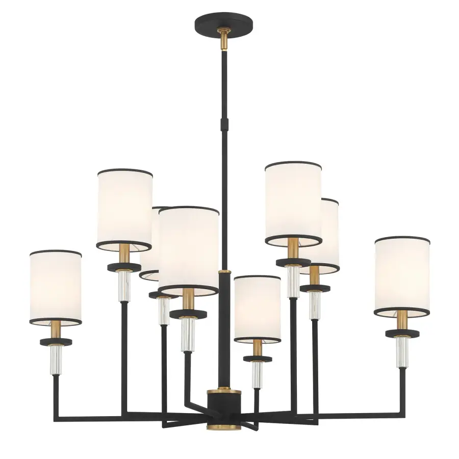 Hatfield 33.25" Chandelier in Polished Nickel - Image 1