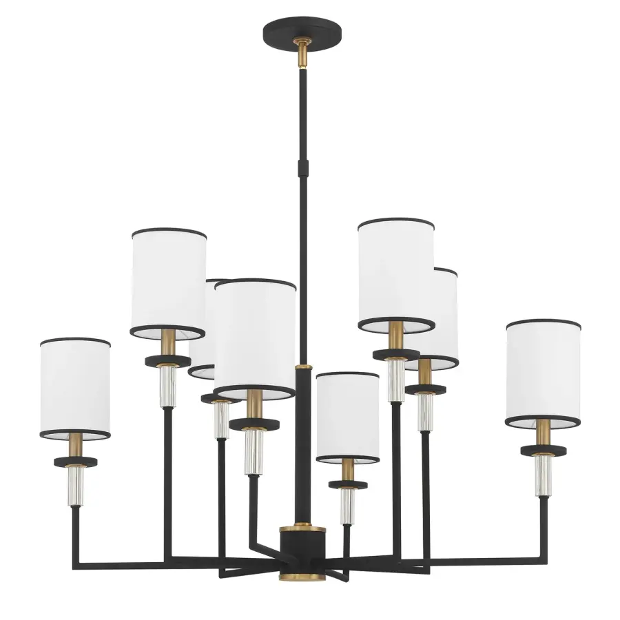 Hatfield 33.25" Chandelier in Polished Nickel - Image 2