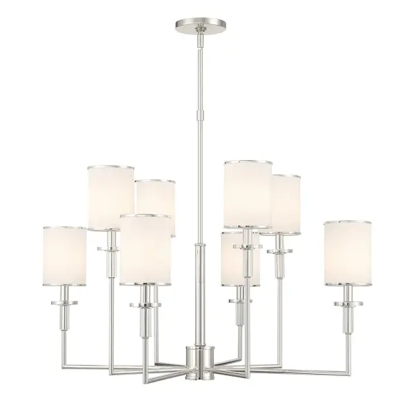 Hatfield 33.25" Chandelier in Polished Nickel - Image 11
