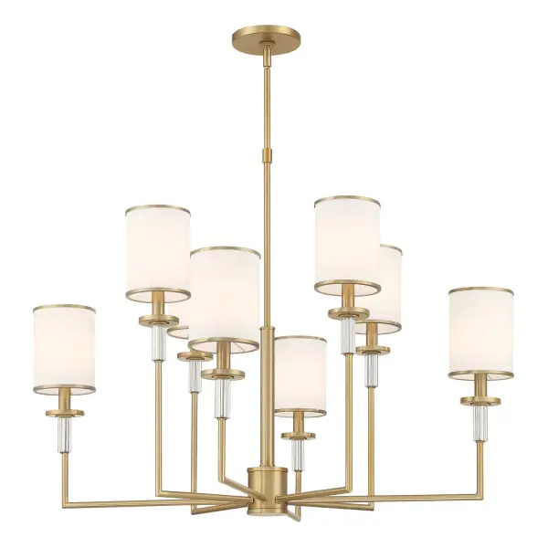 Hatfield 33.25" Chandelier in Polished Nickel - Image 17