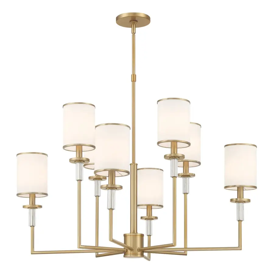 Hatfield 33.25" Chandelier in Polished Nickel - Image 17