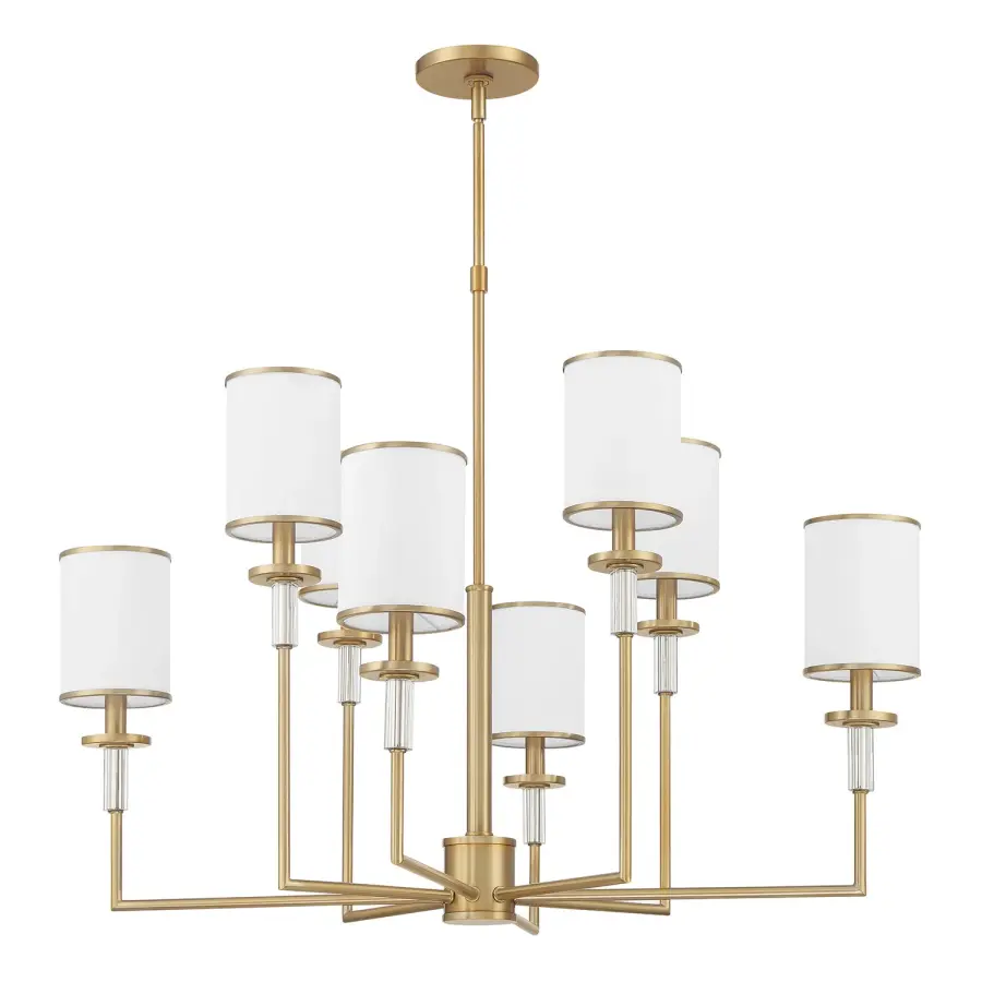 Hatfield 33.25" Chandelier in Polished Nickel - Image 18