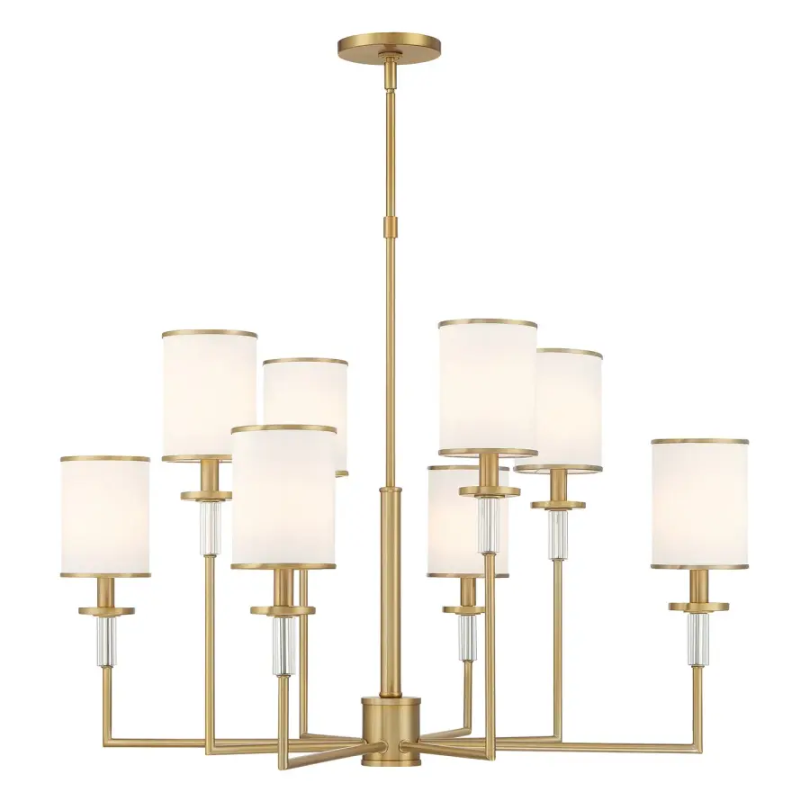 Hatfield 33.25" Chandelier in Polished Nickel - Image 19