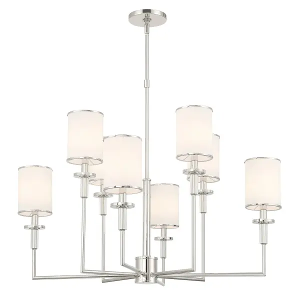 Hatfield 33.25" Chandelier in Polished Nickel - Image 9