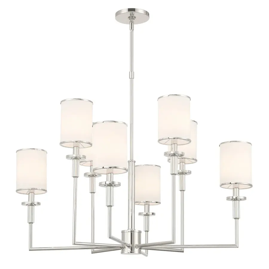 Hatfield 33.25" Chandelier in Polished Nickel - Image 9