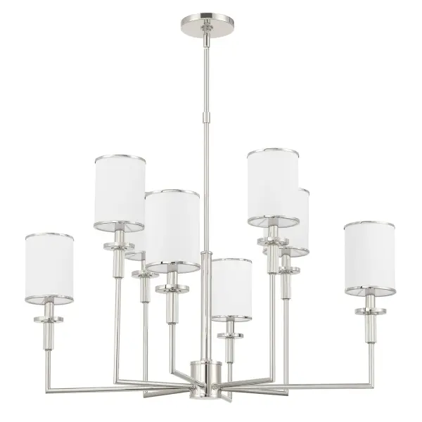 Hatfield 33.25" Chandelier in Polished Nickel - Image 10