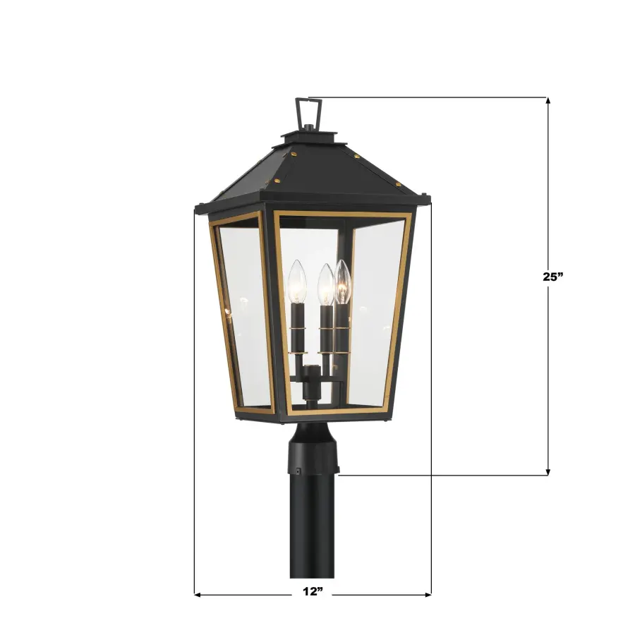 Hawkins 12" Outdoor Post Light - Image 7