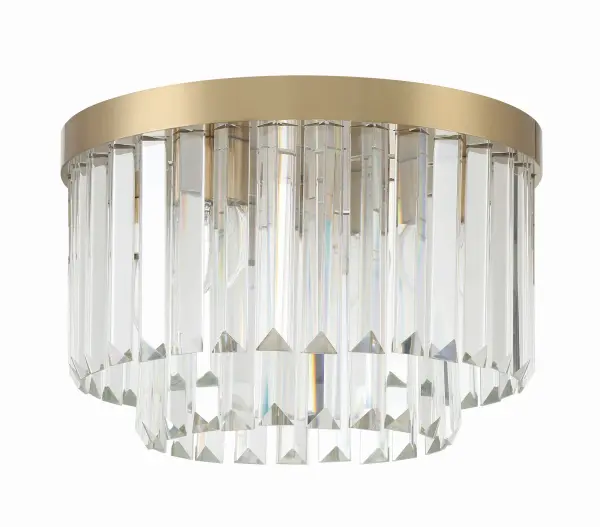 Hayes 16" Flush Mount in Aged Brass - Image 3