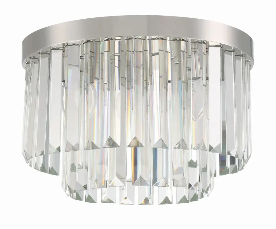 Hayes 16" Flush Mount in Aged Brass - Image 10
