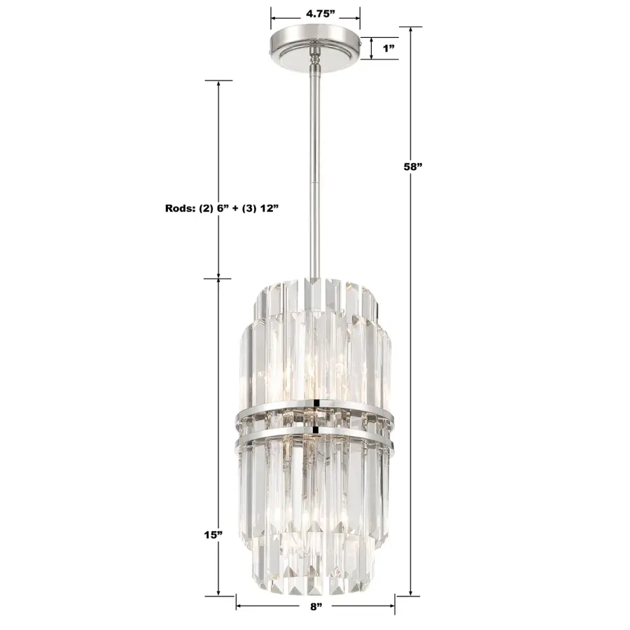 Hayes 8" Crystal Chandelier - Image 15