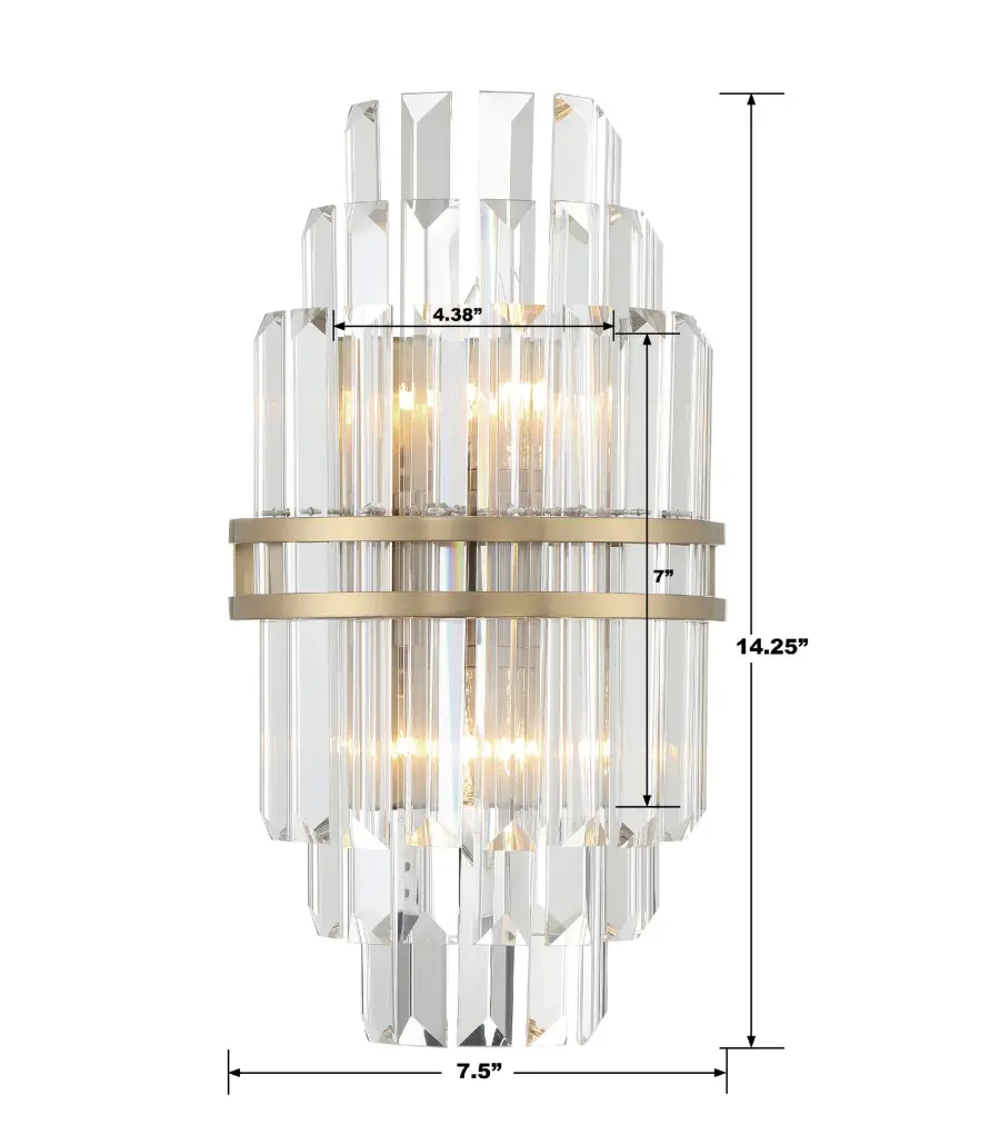 Hayes 7.5" Crystal Sconce - Image 6