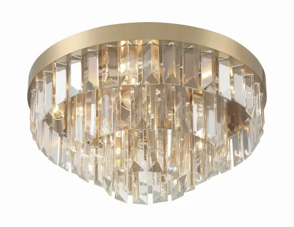 Hayes 18" Flush Mount in Aged Brass - Image 4