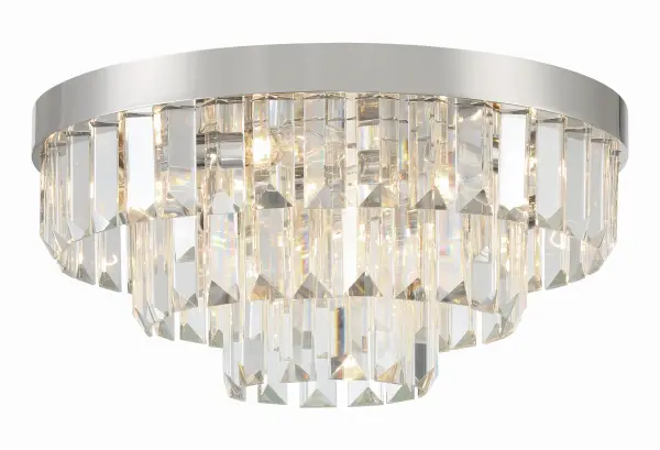 Hayes 18" Flush Mount in Aged Brass - Image 9