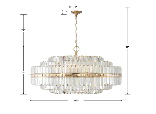 Hayes 40.5" Chandelier - Image 7