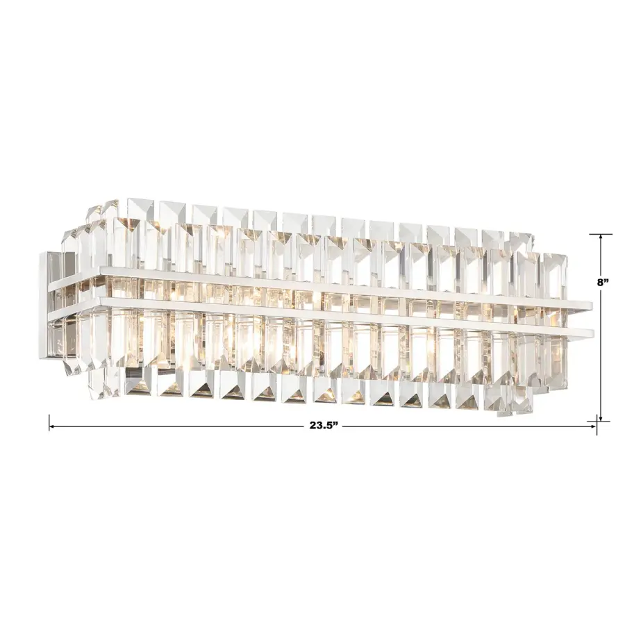 Hayes 23.5" Crystal Bathroom Vanity Light - Image 15