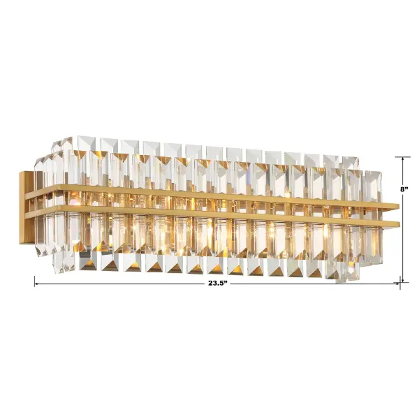 Hayes 23.5" Crystal Bathroom Vanity Light - Image 7