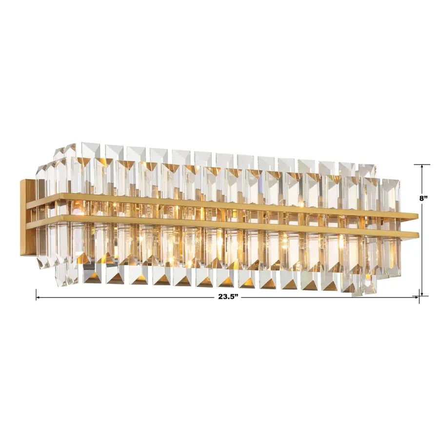 Hayes 23.5" Crystal Bathroom Vanity Light - Image 7