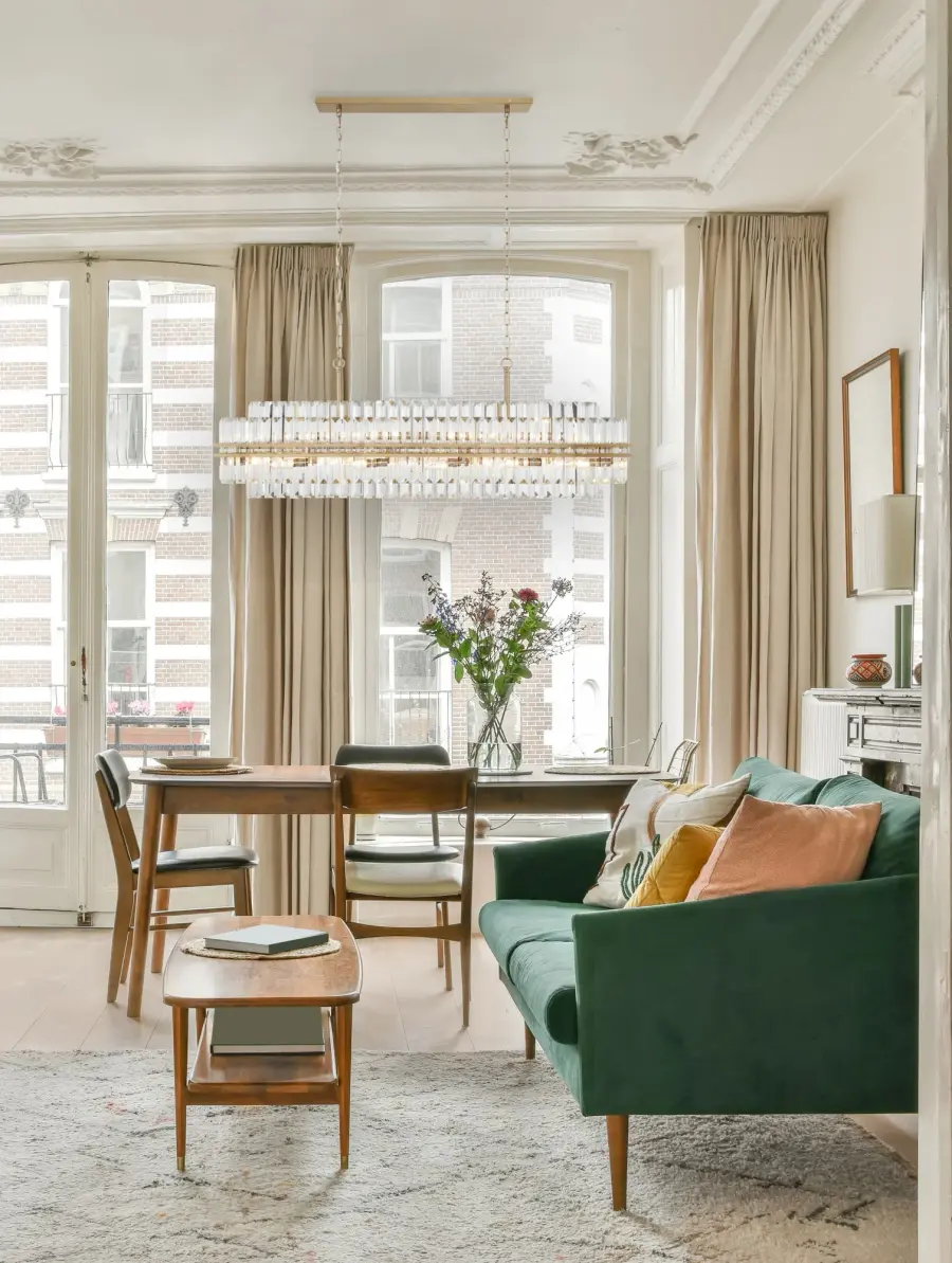 Stunning Tiered Crystal Linear Chandelier with Mid-Century Elegance - Image 6