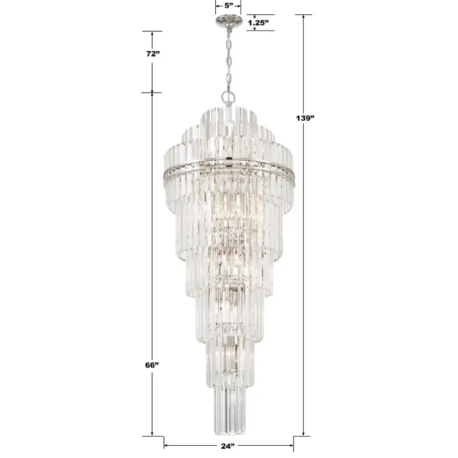 Hayes 24" Crystal Chandelier - Image 15