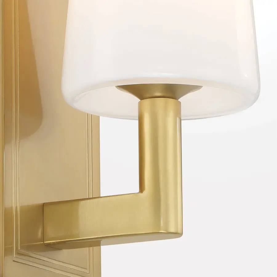 Refined Transitional Sconce with Timeless Brass Finish - Image 5