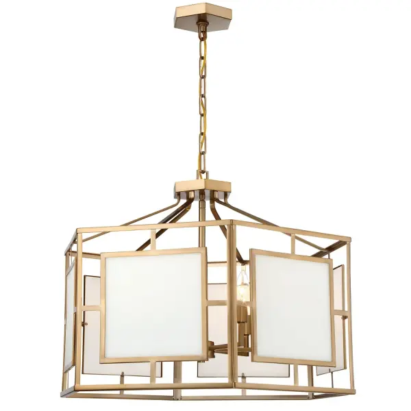 Hillcrest 28" Chandelier in Vibrant Gold - Image 1
