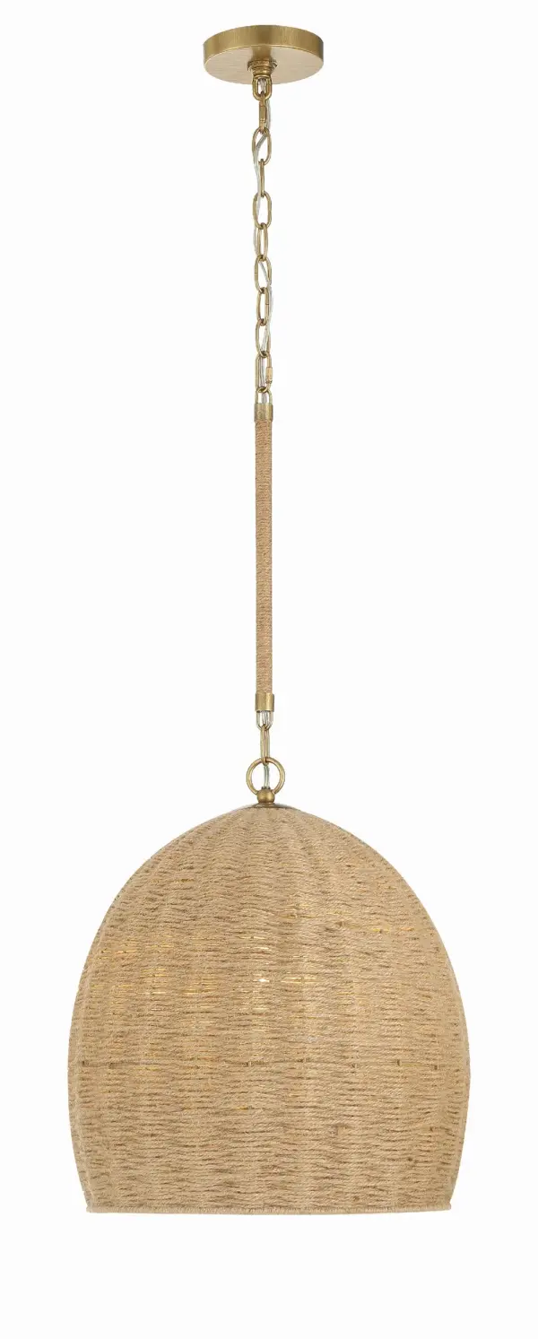 Jace 15" Jute Pendant Light - Image 2