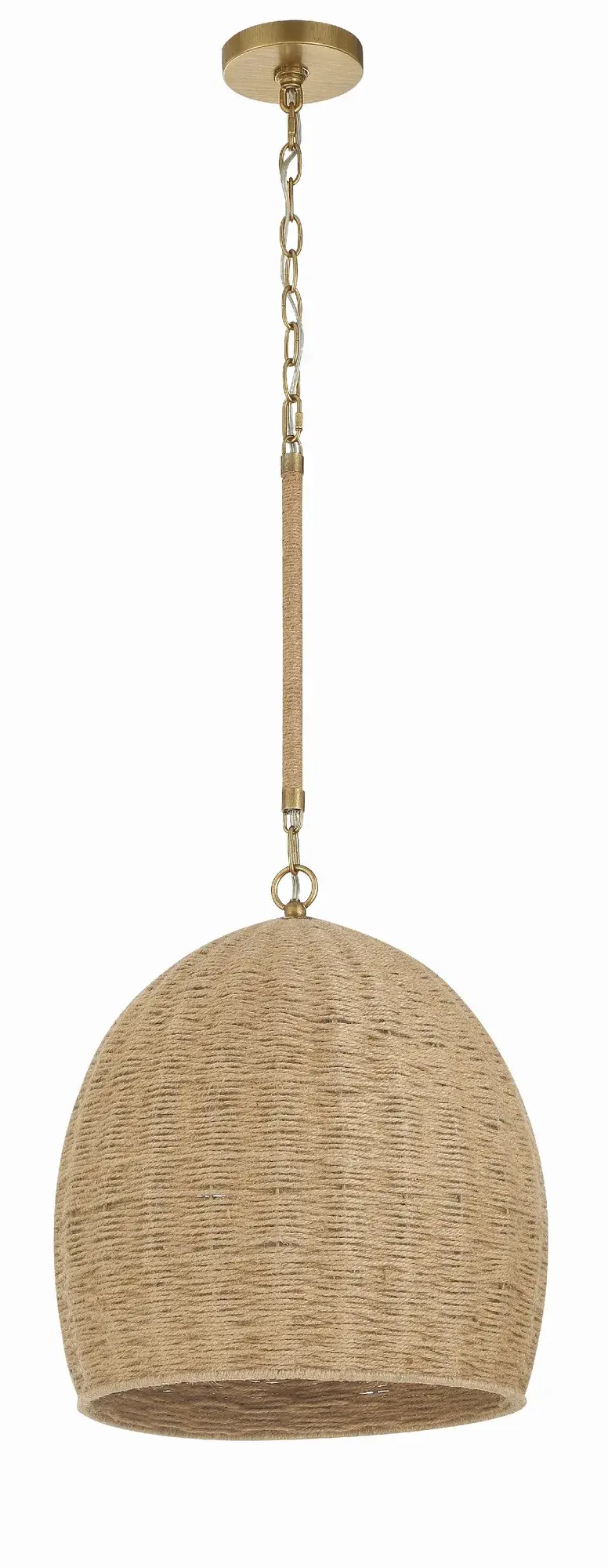 Jace 15" Jute Pendant Light - Image 3
