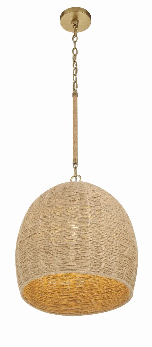 Jace 15" Jute Pendant Light - Image 4