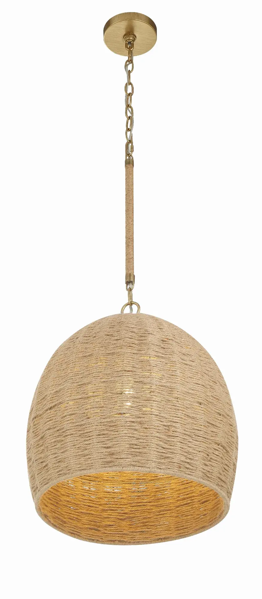 Jace 15" Jute Pendant Light - Image 4