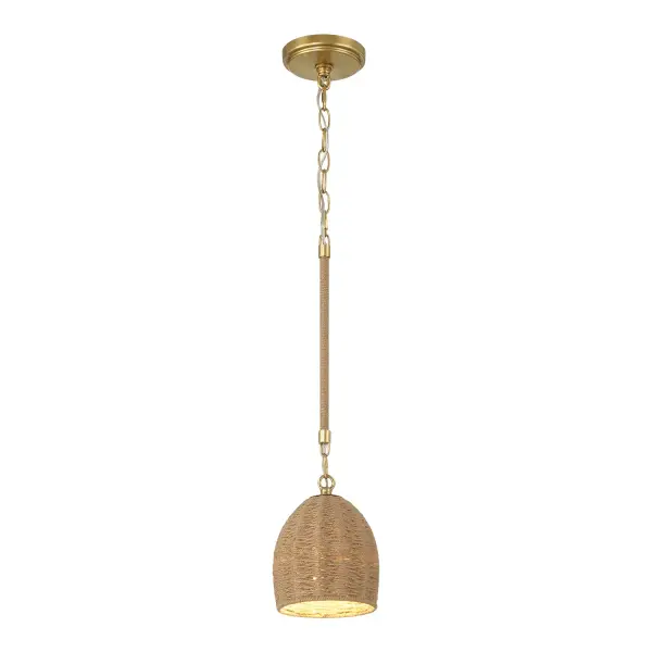 Jace 6" LED Pendant in Soft Gold - Image 1