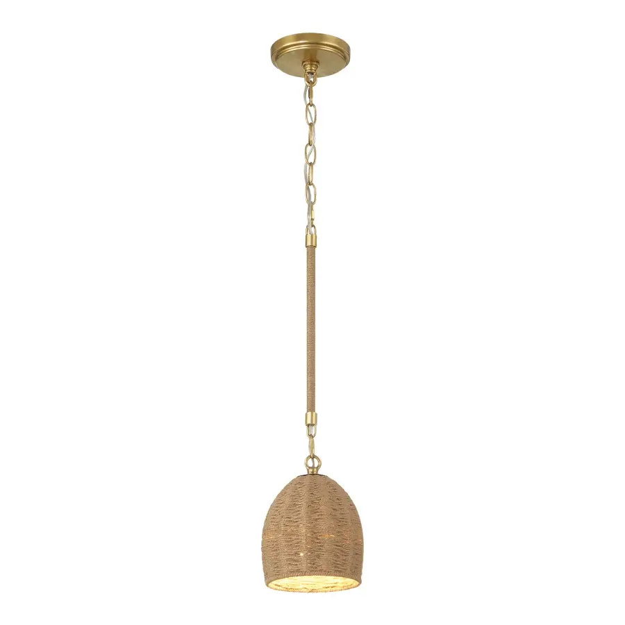 Jace 6" LED Pendant in Soft Gold - Image 1